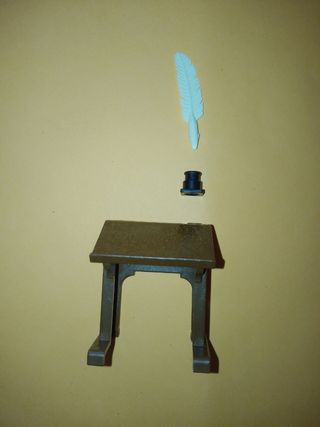 Playmobil escritorio pluma tintero piezas 