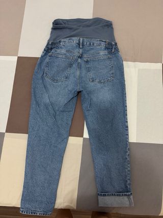Pantalón vaquero premamá azul