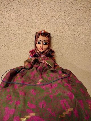 Pareja de marionetas artesanales