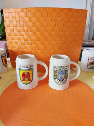 Boccali da birra antichi (7 pezzi)