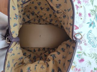 Bolso de viaje de piel marrón