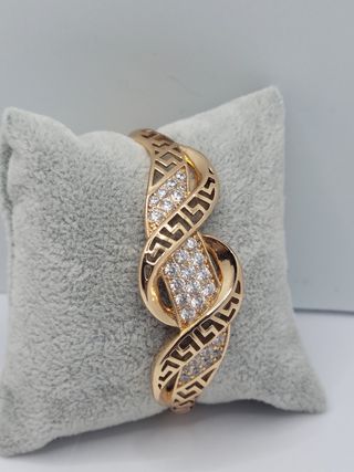Pulsera Greca Brazalete Goldfilled