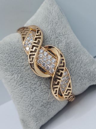 Pulsera Greca Brazalete Goldfilled