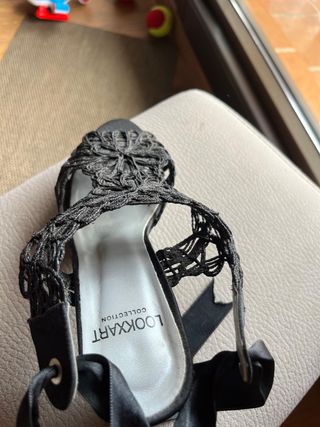 Zapatos de tacón negros.