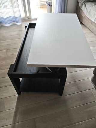 Mesa de centro elevable madera