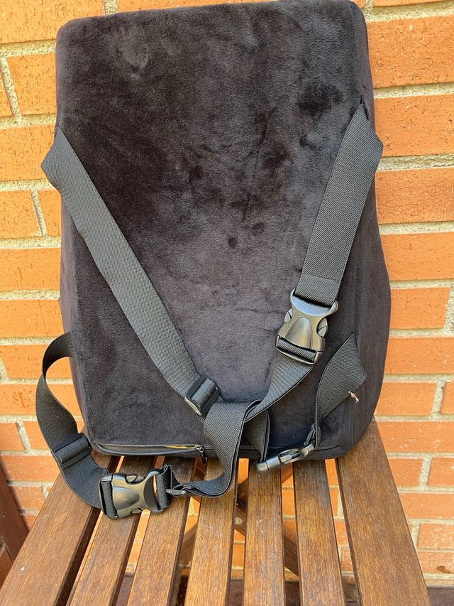 Cojín Lumbar Viscoelástico Eagar Negro/Gris