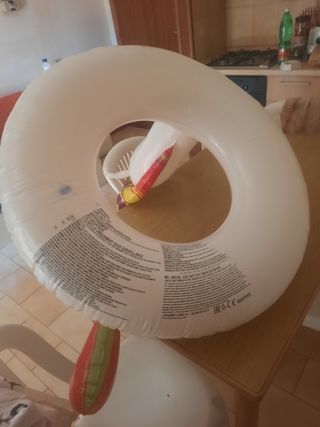 Salvagente gonfiabile unicorno arcobaleno