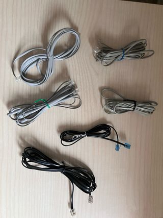 Cables de conexión RJ11 (Teléfono/Red)