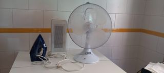 Lote electrodomésticos: plancha, ventilador, calef