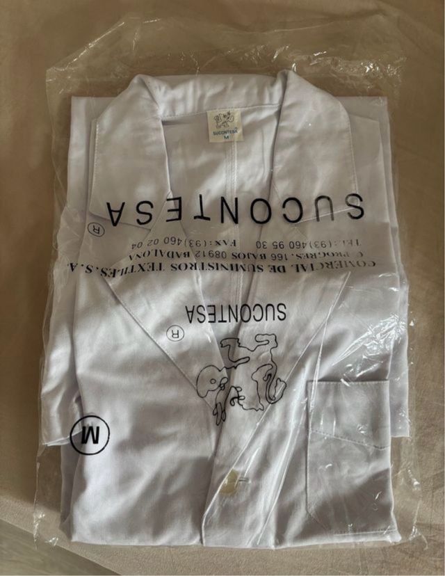 Bata blanca laboratorio SUCONTESA Talla XL y L