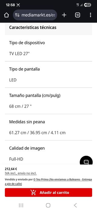 TV Samsung 27 Full HD
