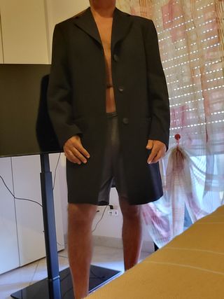 Capotto uomo lungo in pura lana Woolmark