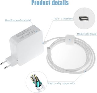 Cargador 87W para Macbook Pro 13"15" Tipo C