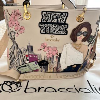 Borsa Braccialini Cartoline New York