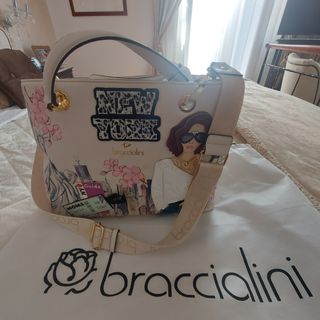 Borsa Braccialini Cartoline New York