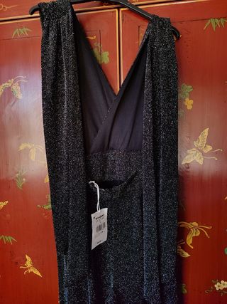 Mono Lentejuelas Negro Talla L