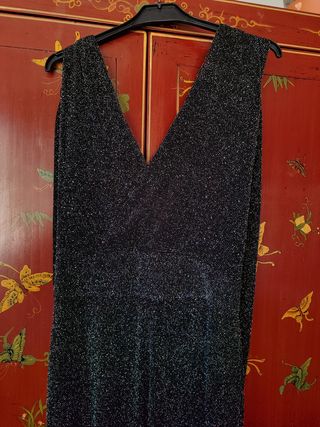 Mono Lentejuelas Negro Talla L