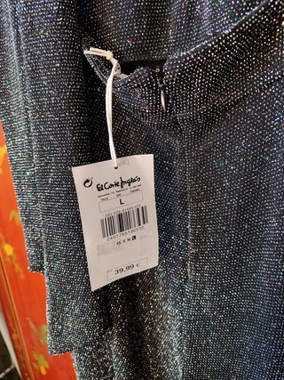 Mono Lentejuelas Negro Talla L