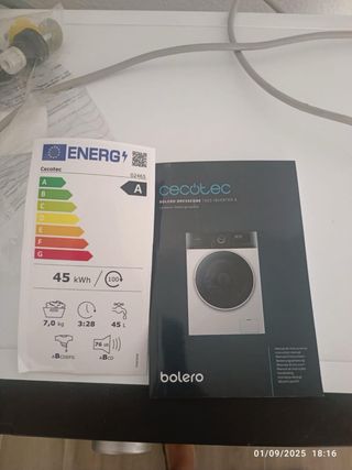 Lavadora Cecotec Bolero Dresscode 7500 Inverter