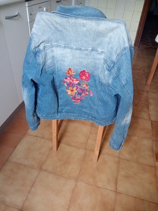 Cazadora vaquera mujer azul