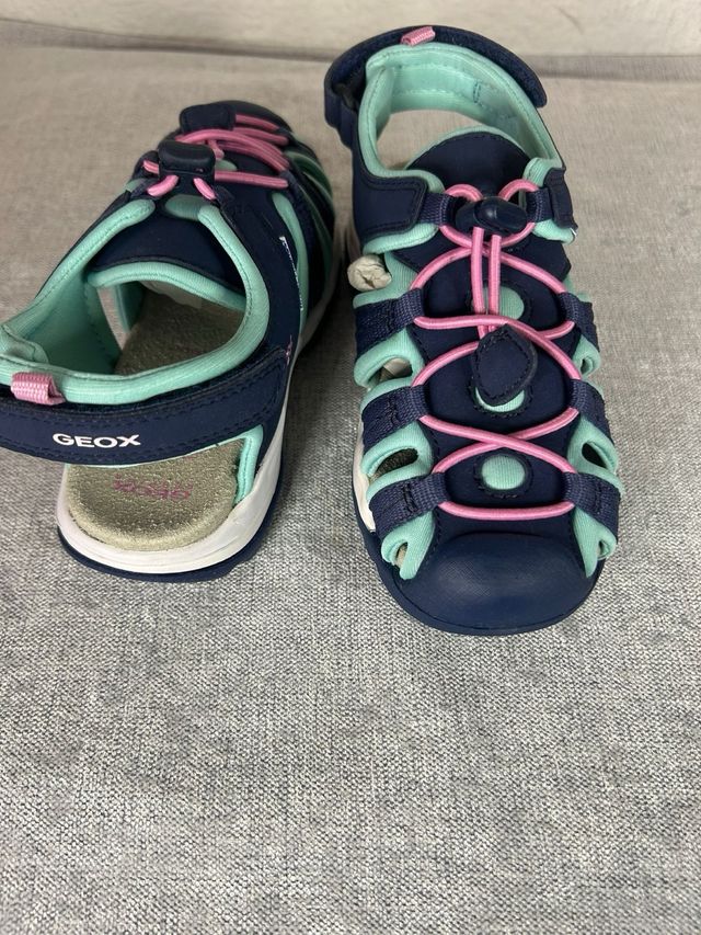 Sandali Geox per ragazze blu e menta taglia 30 e 31
