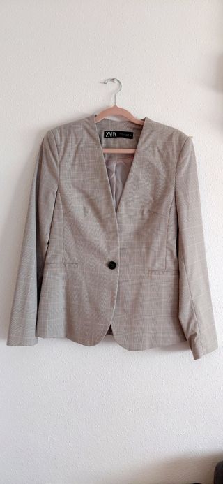 Blazer Zara Cuadros 