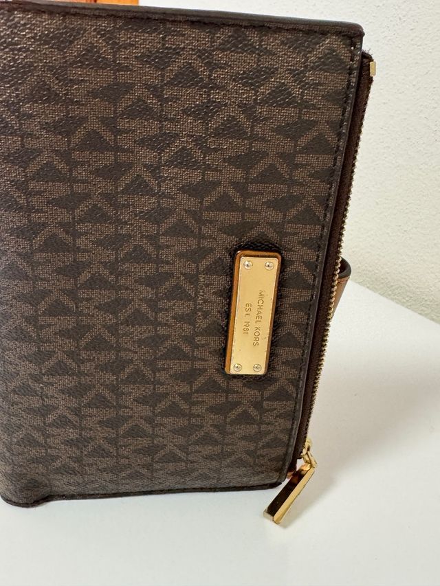 Michael Kors Portafoglio Marrone Oro