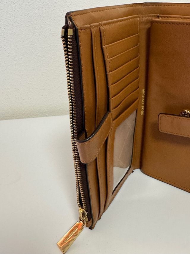 Michael Kors Portafoglio Marrone Oro