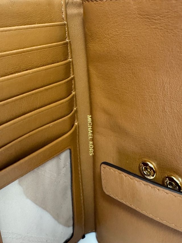 Michael Kors Portafoglio Marrone Oro