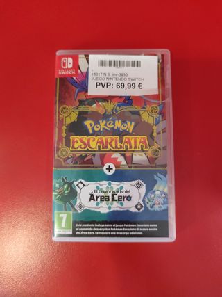 Pokémon Escarlata + Tesoro Oculto Área Cero Switch