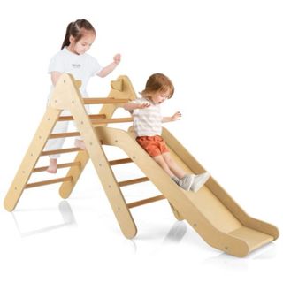 Juego Escalada Triangular con Tobogán 