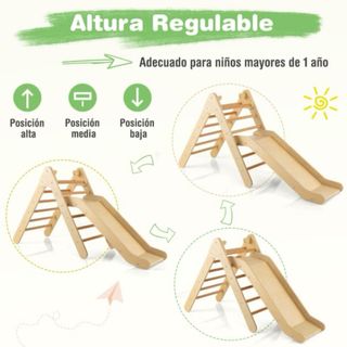 Juego Escalada Triangular con Tobogán 