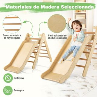 Juego Escalada Triangular con Tobogán 