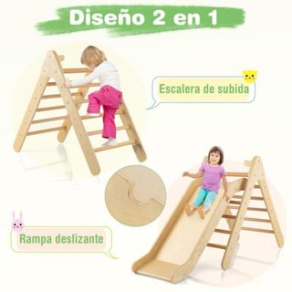 Juego Escalada Triangular con Tobogán 