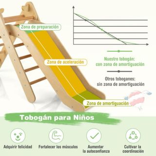 Juego Escalada Triangular con Tobogán 