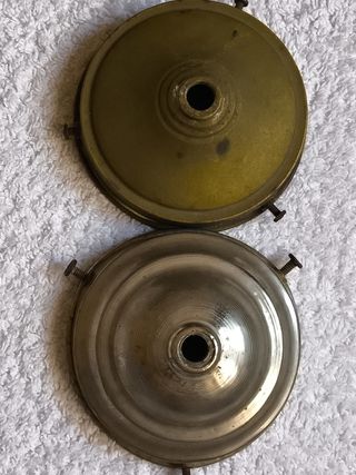 2 ANTIGUAS LAMPARAS DE PANTALLAS OPALINAS ART DECO