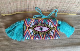 Borsa Wayuu Occhio Greco Fatta a Mano