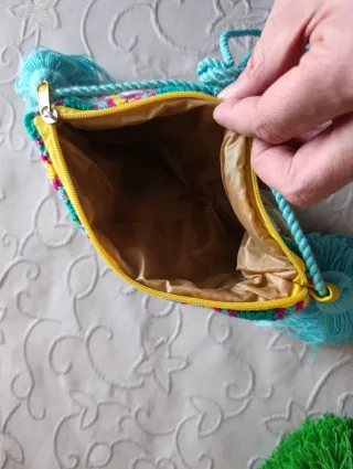 Borsa pochette Wayuu Occhio Greco Fatta a Mano