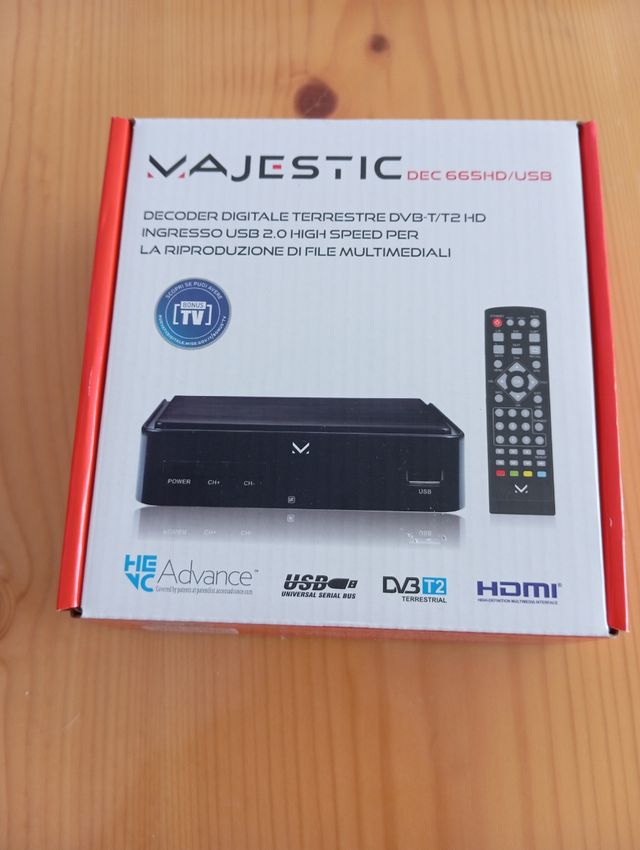 Decodificador TDT Majestic DEC 665HD/USB