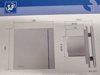 Extractor S&P Silent 100 Design CZ Plata