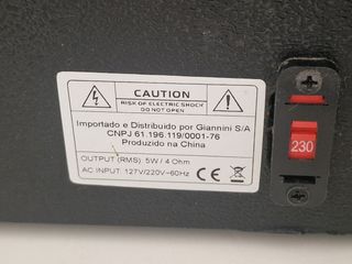 Amplificador Giannini G5 Negro