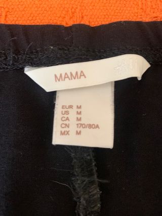 pantalón legging negro de algodón premamá 