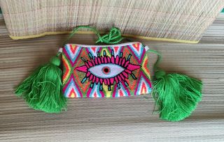 Borsa Wayuu Occhio Greco Fatta a Mano