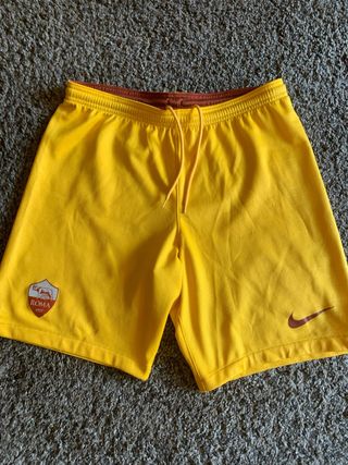 Pantalón corto oficial Nike AS Roma amarillo