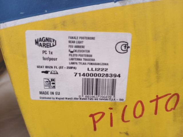 Piloto trasero izquierdo Seat Ibiza 2008-2015