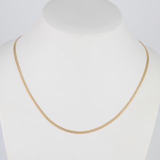 Cadena barbada oro 18k 750 50cm