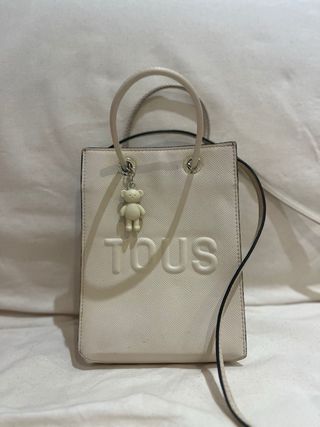 Bolso Tous Beige con Charm Oso