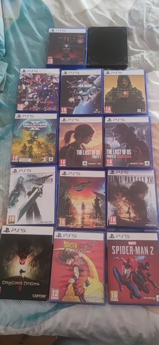 PlayStation 5 Pro+Juegos+Lector de Discos+Base.