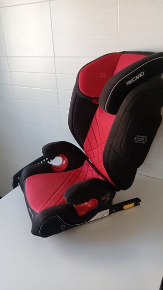 Silla de coche RECARO roja y negra