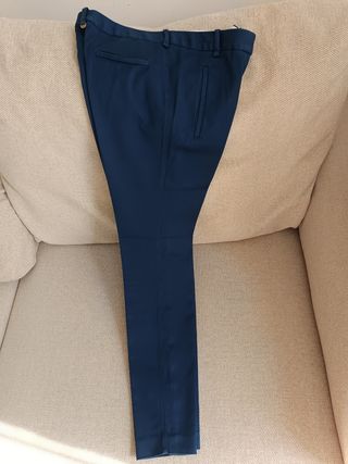 Pantalones Massimo Dutti Mujer Azul